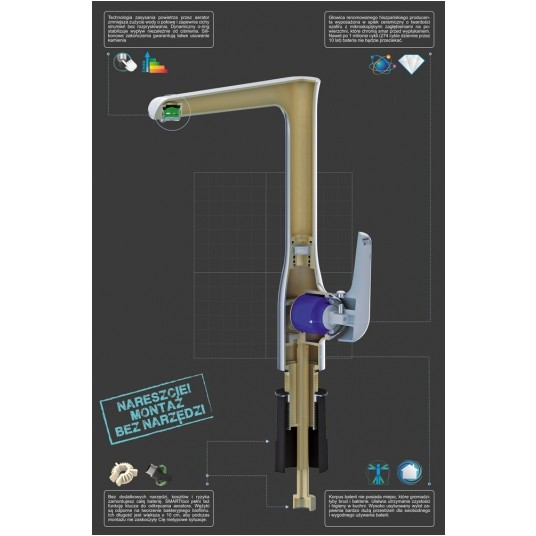 BATERIA ZLEWOZMYWAKOWA STOJĄCA ALICANTE -zdjęcie numer 6