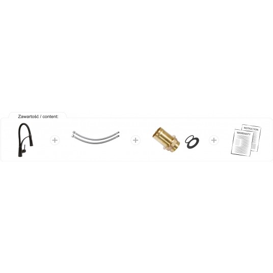 BATERIA ZLEWOZMYWAKOWA STOJĄCA NOIR 1 -zdjęcie numer 7