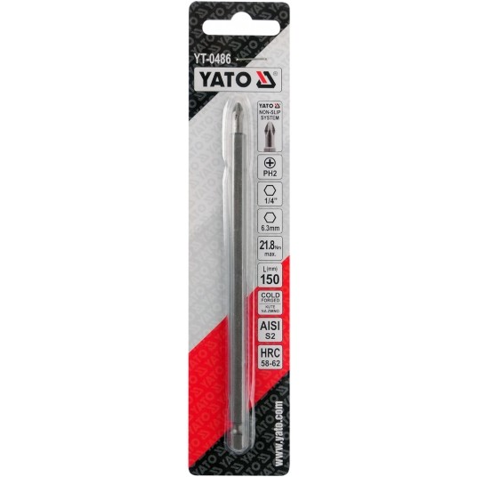 BIT DO WKRĘTARKI PH2x150MM S2 -zdjęcie numer 2