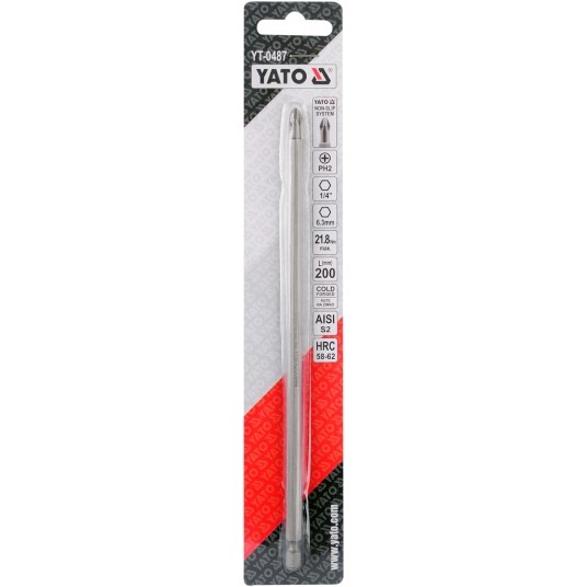 BIT DO WKRĘTARKI PH2x200MM S2 -zdjęcie numer 2