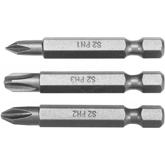 BITY 1/4" 50MM PH1, PH2, PH3 3 SZT -zdjęcie numer 1