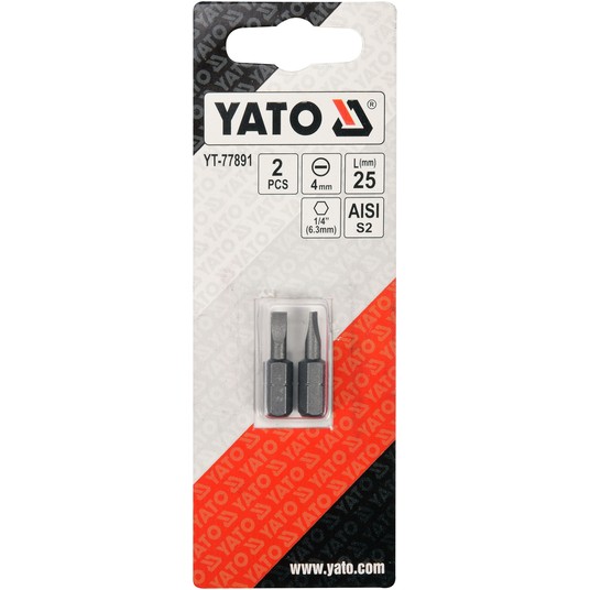 BITY 1/4"X25 MM, 4MM 2 SZT -zdjęcie numer 2