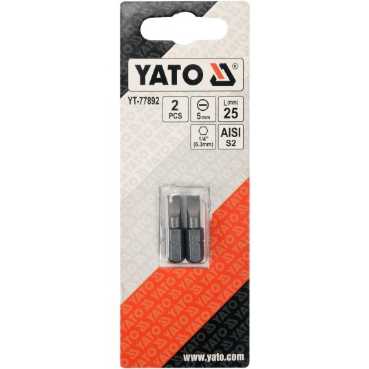 BITY 1/4"X25 MM, 5MM 2 SZT -zdjęcie numer 2