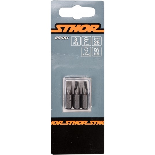 BITY 1/4"X25 MM, 5MM 3 SZT -zdjęcie numer 2