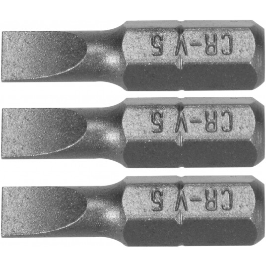 BITY 1/4"X25 MM, 5MM 3 SZT -zdjęcie numer 1