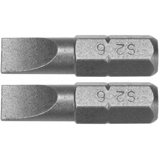 BITY 1/4"X25 MM, 6MM 2 SZT -zdjęcie numer 1