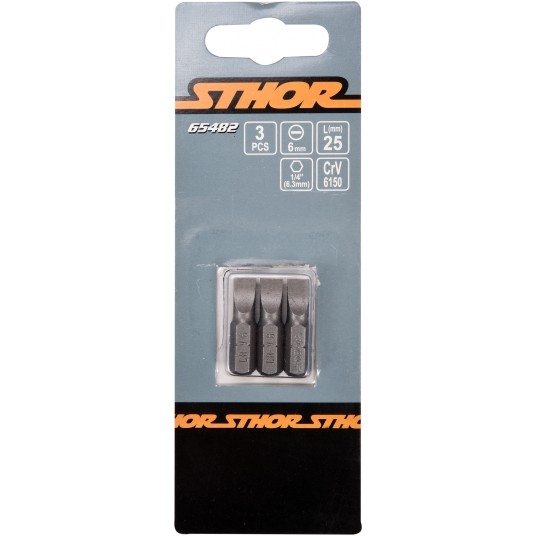 BITY 1/4"X25 MM, 6MM 3 SZT -zdjęcie numer 2