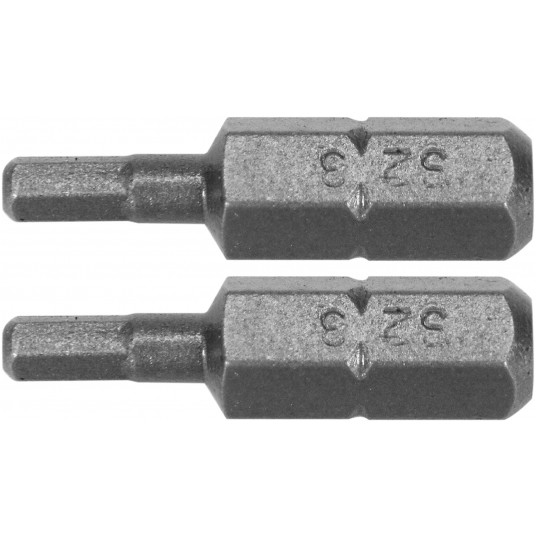 BITY 1/4"X25 MM HEX H3 2 SZT -zdjęcie numer 1