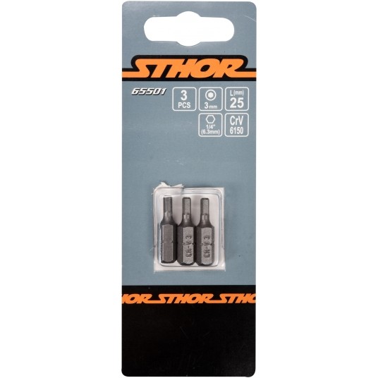 BITY 1/4"X25 MM HEX H3 3 SZT -zdjęcie numer 2