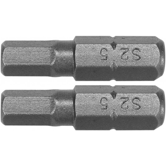 BITY 1/4"X25 MM HEX H5 2 SZT -zdjęcie numer 1