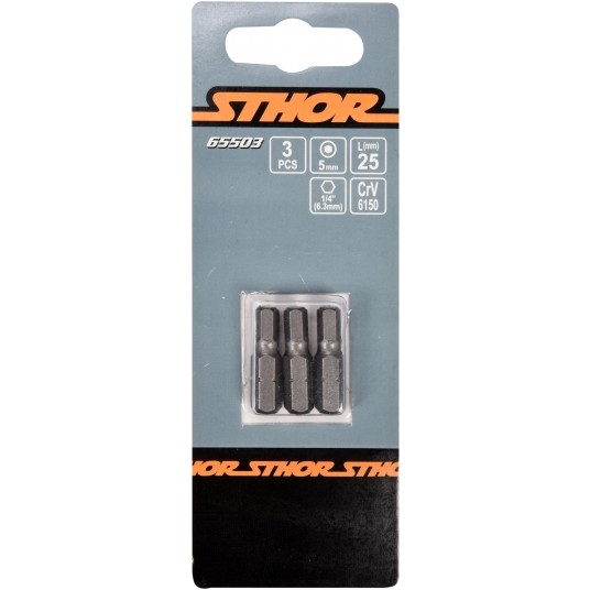 BITY 1/4"X25 MM HEX H5 3 SZT -zdjęcie numer 2