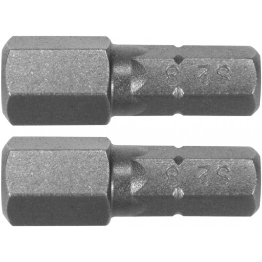 BITY 1/4"X25 MM HEX H8 2 SZT -zdjęcie numer 1