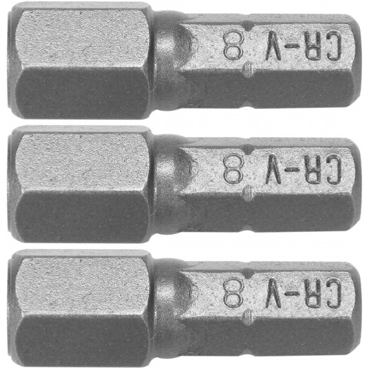 BITY 1/4"X25 MM HEX H8 3 SZT -zdjęcie numer 1