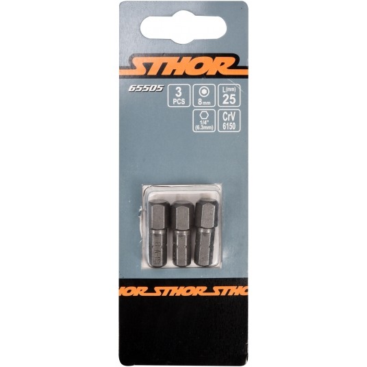 BITY 1/4"X25 MM HEX H8 3 SZT -zdjęcie numer 2