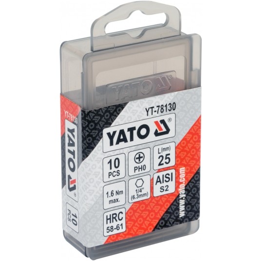 BITY 1/4"X25 MM PH0 10 SZT -zdjęcie numer 2