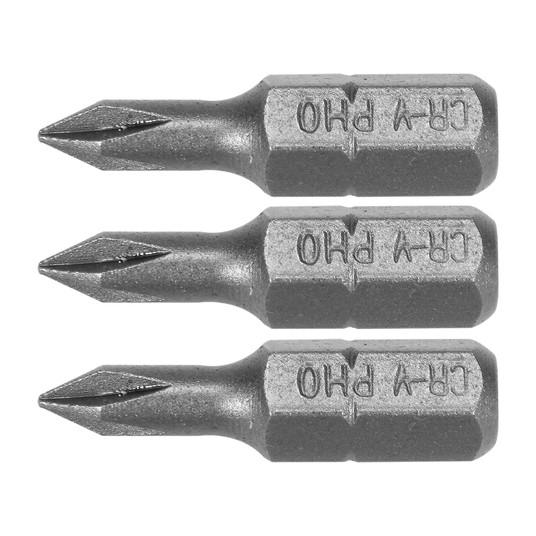 BITY 1/4"X25 MM PH0 3 SZT -zdjęcie numer 1