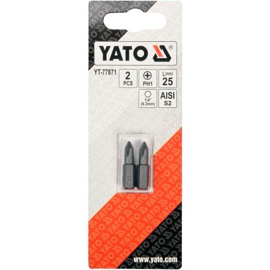 BITY 1/4"X25 MM PH1 2 SZT -zdjęcie numer 2
