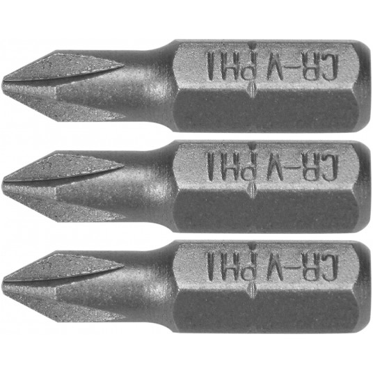 BITY 1/4"X25 MM PH1 3 SZT -zdjęcie numer 1