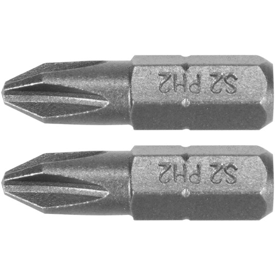 BITY 1/4"X25 MM PH2 2 SZT -zdjęcie numer 1