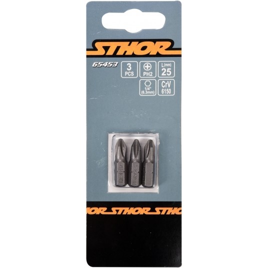 BITY 1/4"X25 MM PH2 3 SZT -zdjęcie numer 2