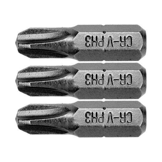 BITY 1/4"X25 MM PH3 3 SZT -zdjęcie numer 1