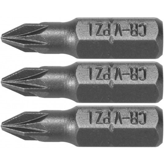 BITY 1/4"X25 MM PZ1 3 SZT -zdjęcie numer 1