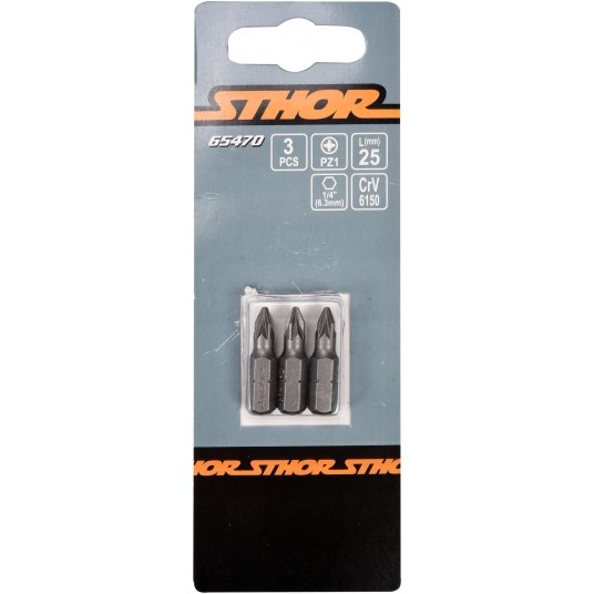 BITY 1/4"X25 MM PZ1 3 SZT -zdjęcie numer 2