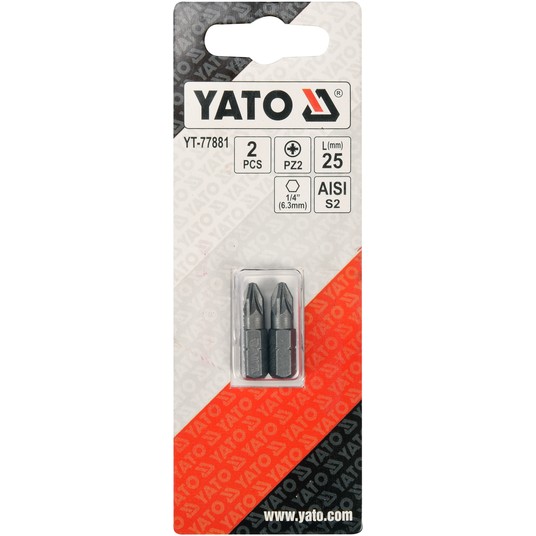 BITY 1/4"X25 MM PZ2 2 SZT -zdjęcie numer 2