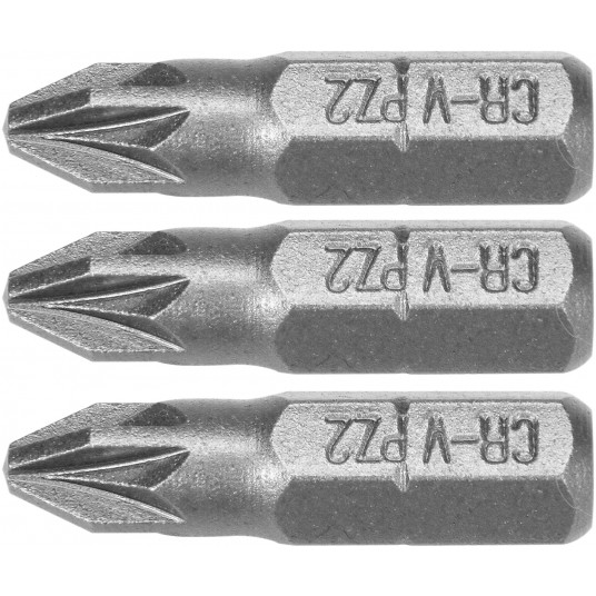 BITY 1/4"X25 MM PZ2 3 SZT -zdjęcie numer 1