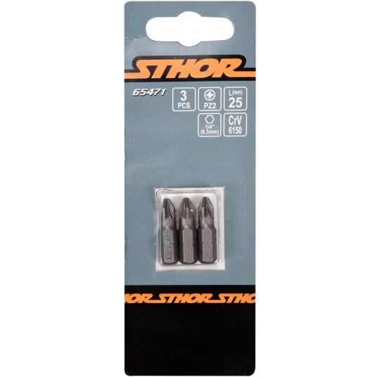 BITY 1/4"X25 MM PZ2 3 SZT -zdjęcie numer 2