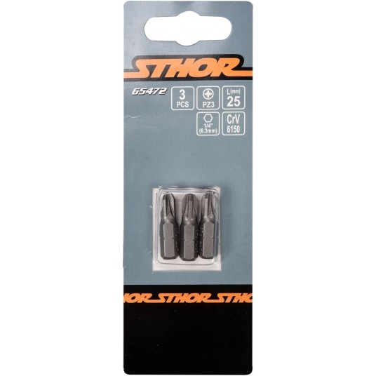 BITY 1/4"X25 MM PZ3 3 SZT -zdjęcie numer 2