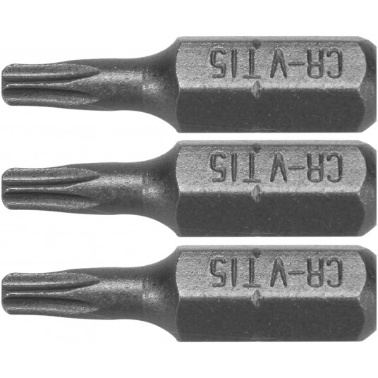 BITY 1/4"X25 MM TORX T15 3 SZT -zdjęcie numer 1