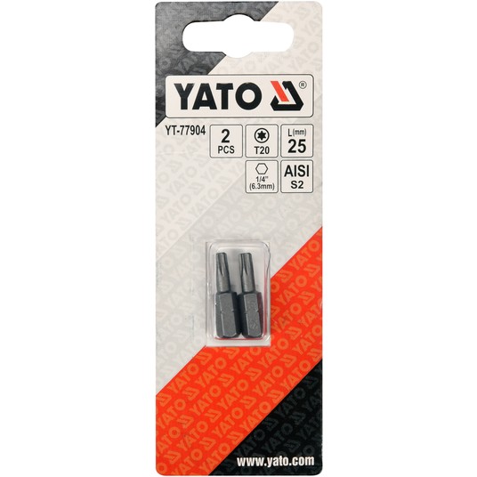 BITY 1/4"X25 MM TORX T20 2 SZT -zdjęcie numer 2
