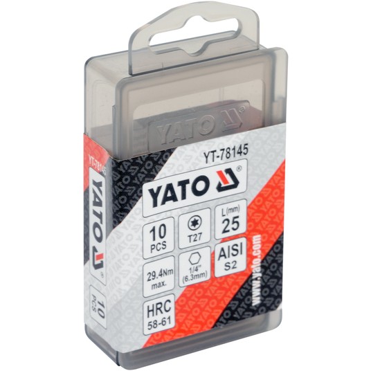 BITY 1/4"X25 MM TORX T27 10 SZT -zdjęcie numer 2