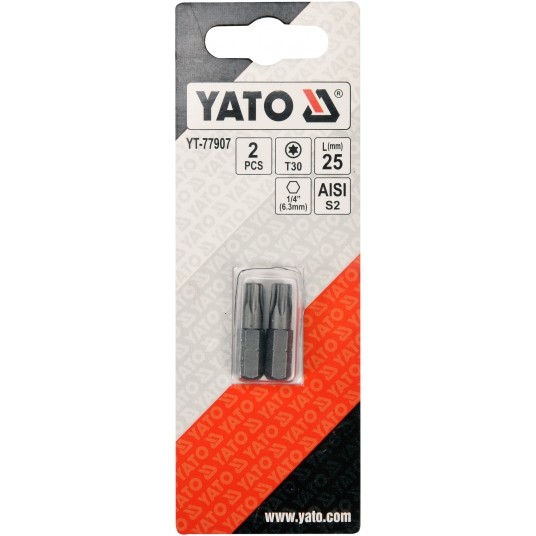 BITY 1/4"X25 MM TORX T30 2 SZT -zdjęcie numer 2
