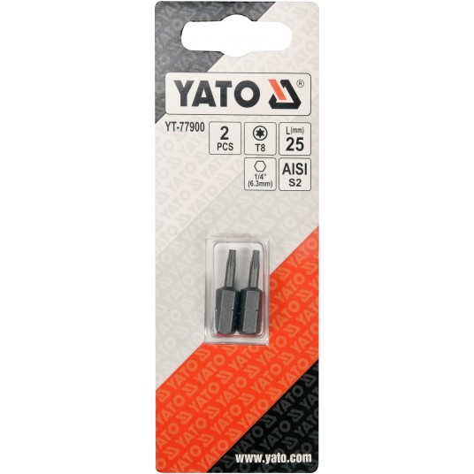 BITY 1/4"X25 MM TORX T8 2 SZT -zdjęcie numer 2