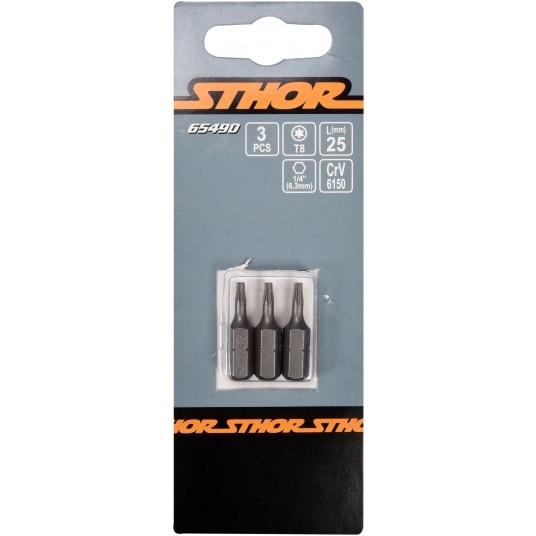 BITY 1/4"X25 MM TORX T8 3 SZT -zdjęcie numer 2