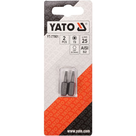 BITY 1/4"X25 MM TORX T9 2 SZT -zdjęcie numer 2