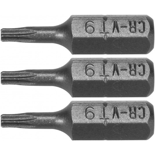BITY 1/4"X25 MM TORX T9 3 SZT -zdjęcie numer 1