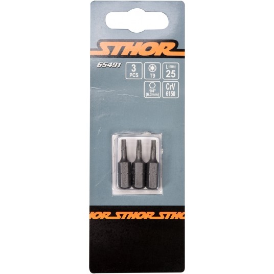 BITY 1/4"X25 MM TORX T9 3 SZT -zdjęcie numer 2