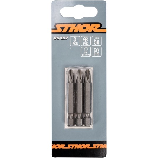 BITY 1/4"X50 MM PH2 3 SZT -zdjęcie numer 2