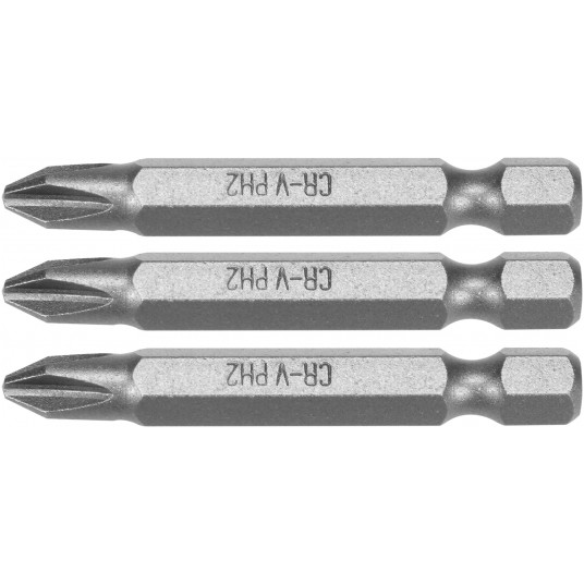 BITY 1/4"X50 MM PH2 3 SZT -zdjęcie numer 1