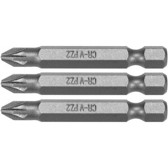 BITY 1/4"X50 MM PZ2 3 SZT -zdjęcie numer 1