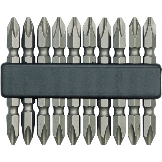 BITY DO WKRĘTARKI 10SZT.PH2X60 DWUSTR -zdjęcie numer 1