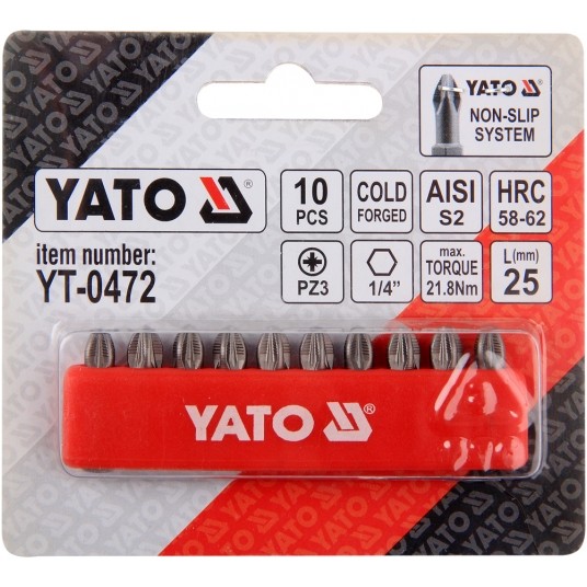 BITY DO WKRĘTARKI 10SZT. PZ3x25 S2 -zdjęcie numer 2