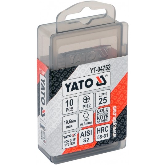 BITY DO WKRĘTARKI PH2x25 10 SZT -zdjęcie numer 2