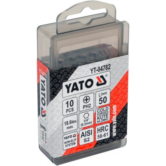 BITY DO WKRĘTARKI PH2x50 10 SZT -zdjęcie numer 2