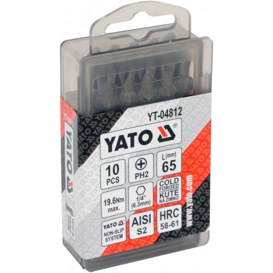 BITY OBUSTRDO WKRĘTARKI PH2x65 10 SZT -zdjęcie numer 2