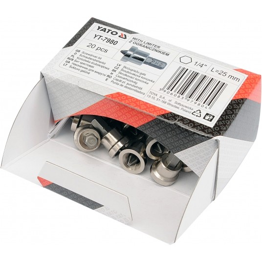 BITY Z OGRANICZNIKIEM 1/4"X25 MM PH2 20S -zdjęcie numer 2