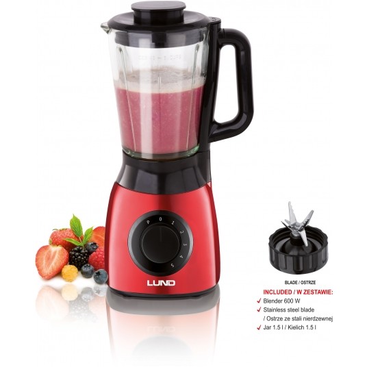 BLENDER KIELICHOWY 600W CZERWONY -zdjęcie numer 10